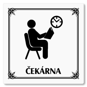 Čekárna, 80x80mm, bílá, Nebraska
